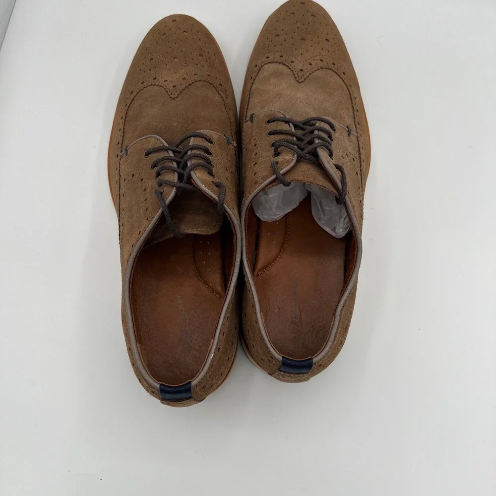Blake McKay C Carson Mens Brown Suede Wingtip Brogue‎ Derby Shoes Size 12 Career
